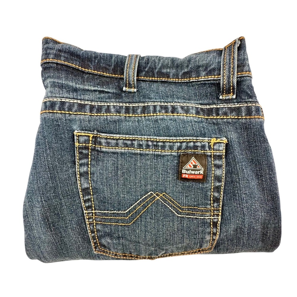 Bulwark FR Flame Resistant Denim Jeans Work‎ Pants Mens Size 42x34